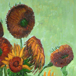 Sunflowers in a vase - Vincent van Gogh - part 2